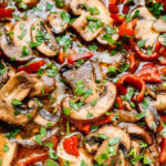 Marinated Mushrooms easy and quick side dish recipe.