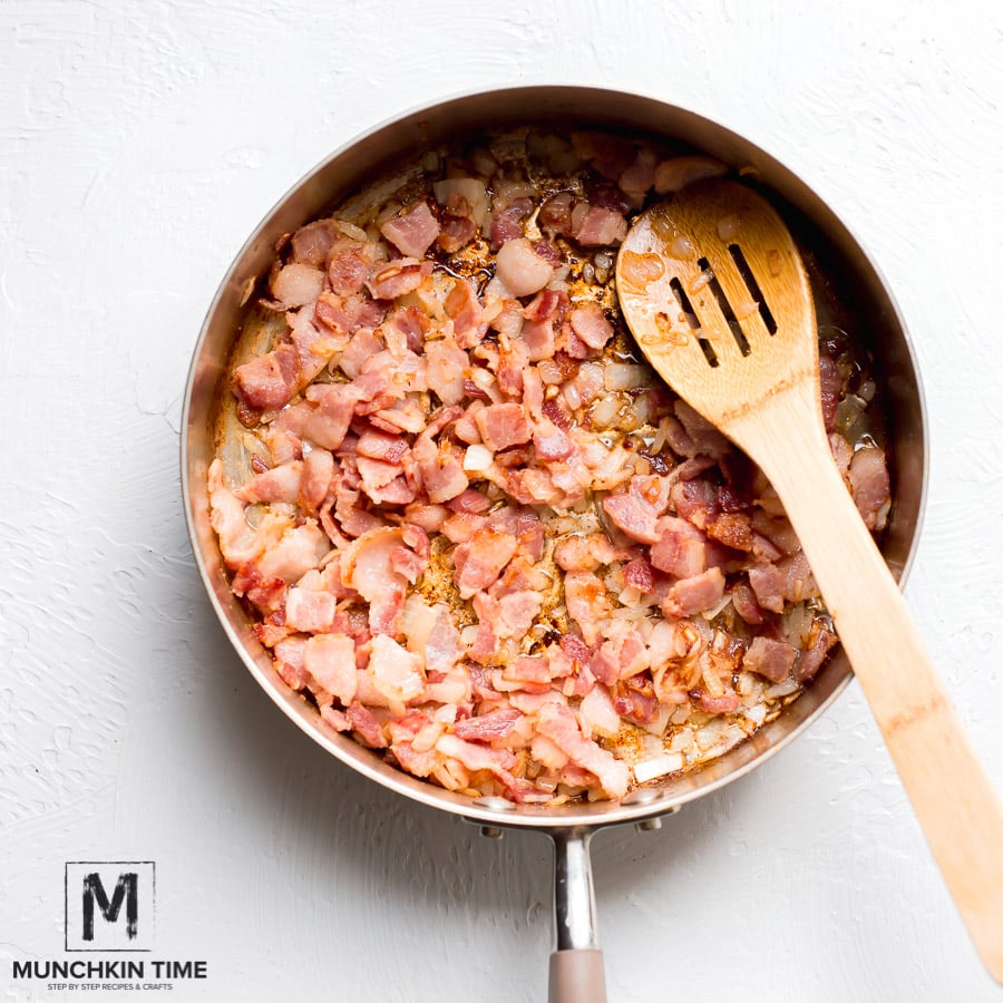 Chicken Schnitzel Recipe with Bacon Gravy - Munchkintime.com