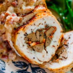 Stuffed Chicken Breast with Gravy