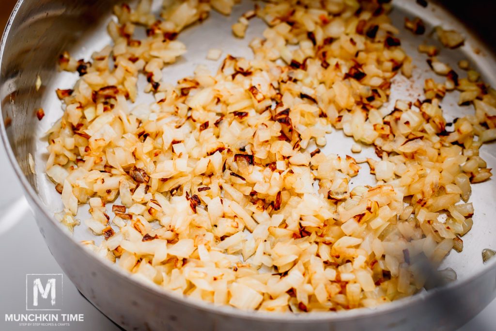 saute onions in the skillet