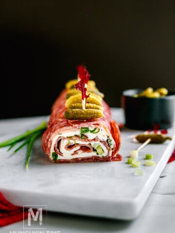 Munchkin Time's salami cream cheese roll ups Recipe