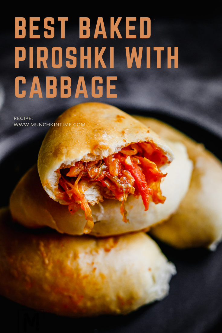 Baked Piroshki with Cabbage