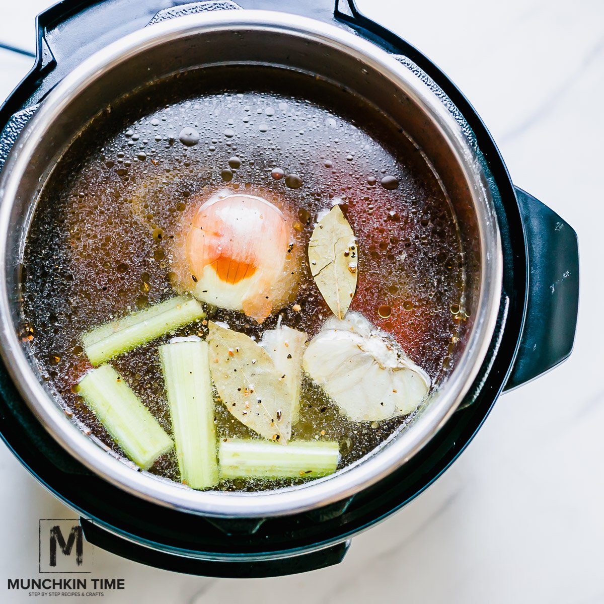 celery onion water and spices