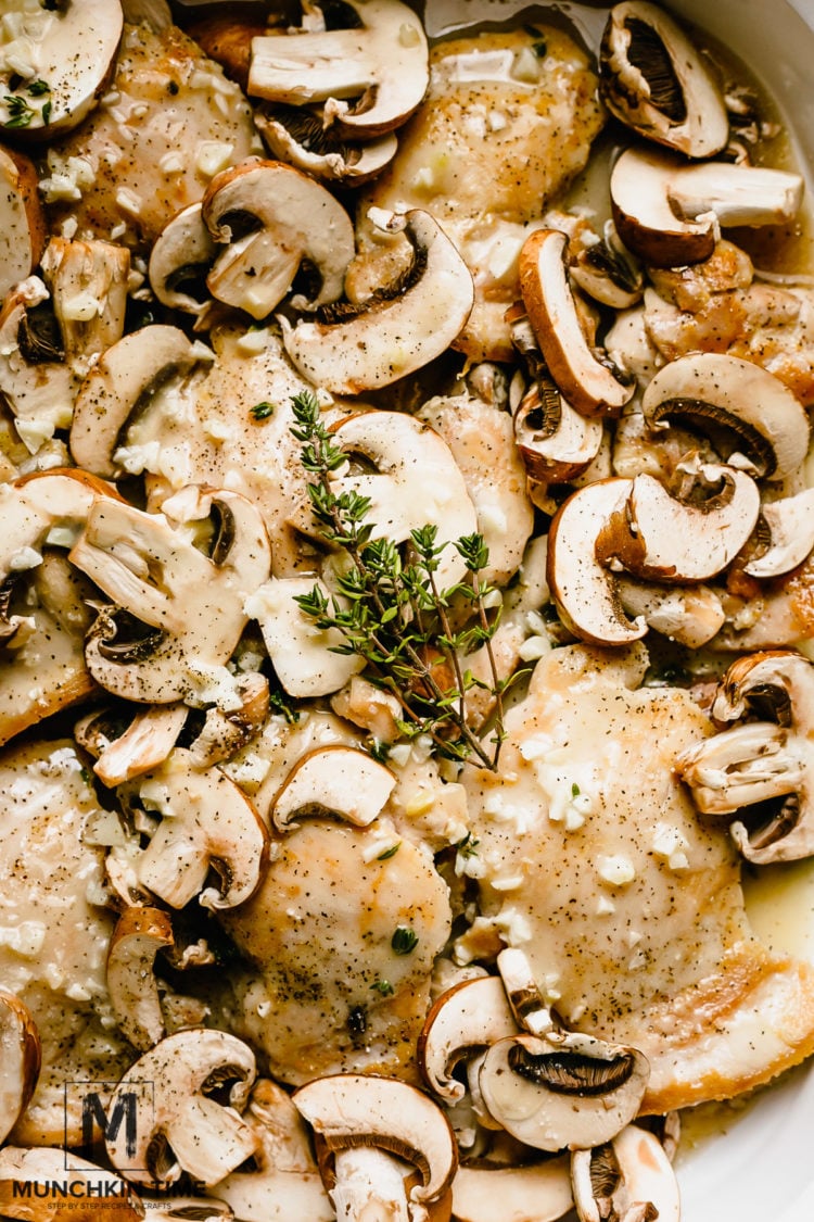 super easy chicken thigh mushroom casserole recipe