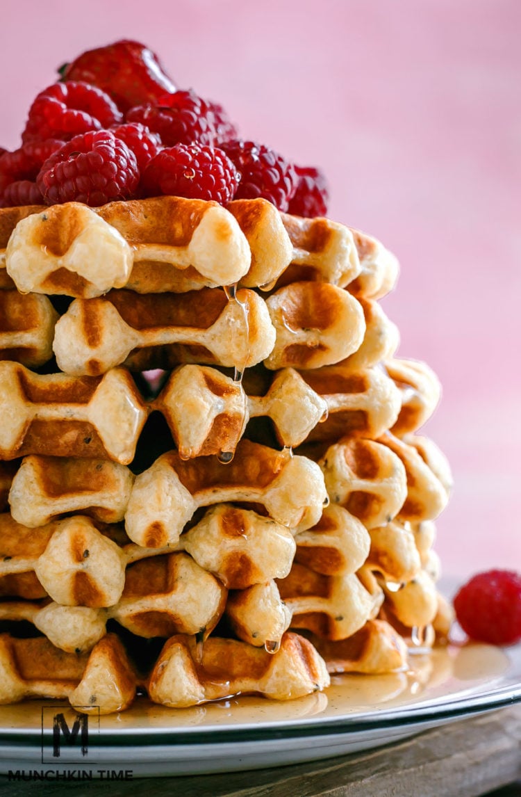 Best Fluffy Waffle Recipe Ever - Munchkin Time