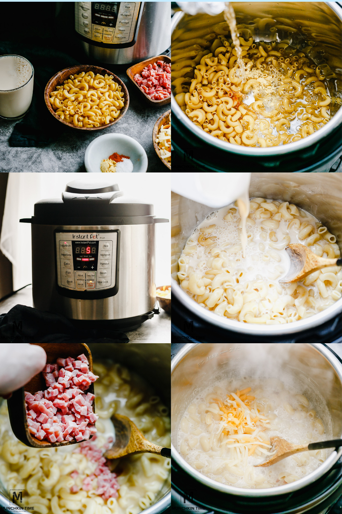 How to Make Homemade Mac and Cheese With Ham inside the Instant Pot.