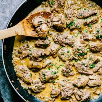 chicken Liver Recipe in White Wine Sauce