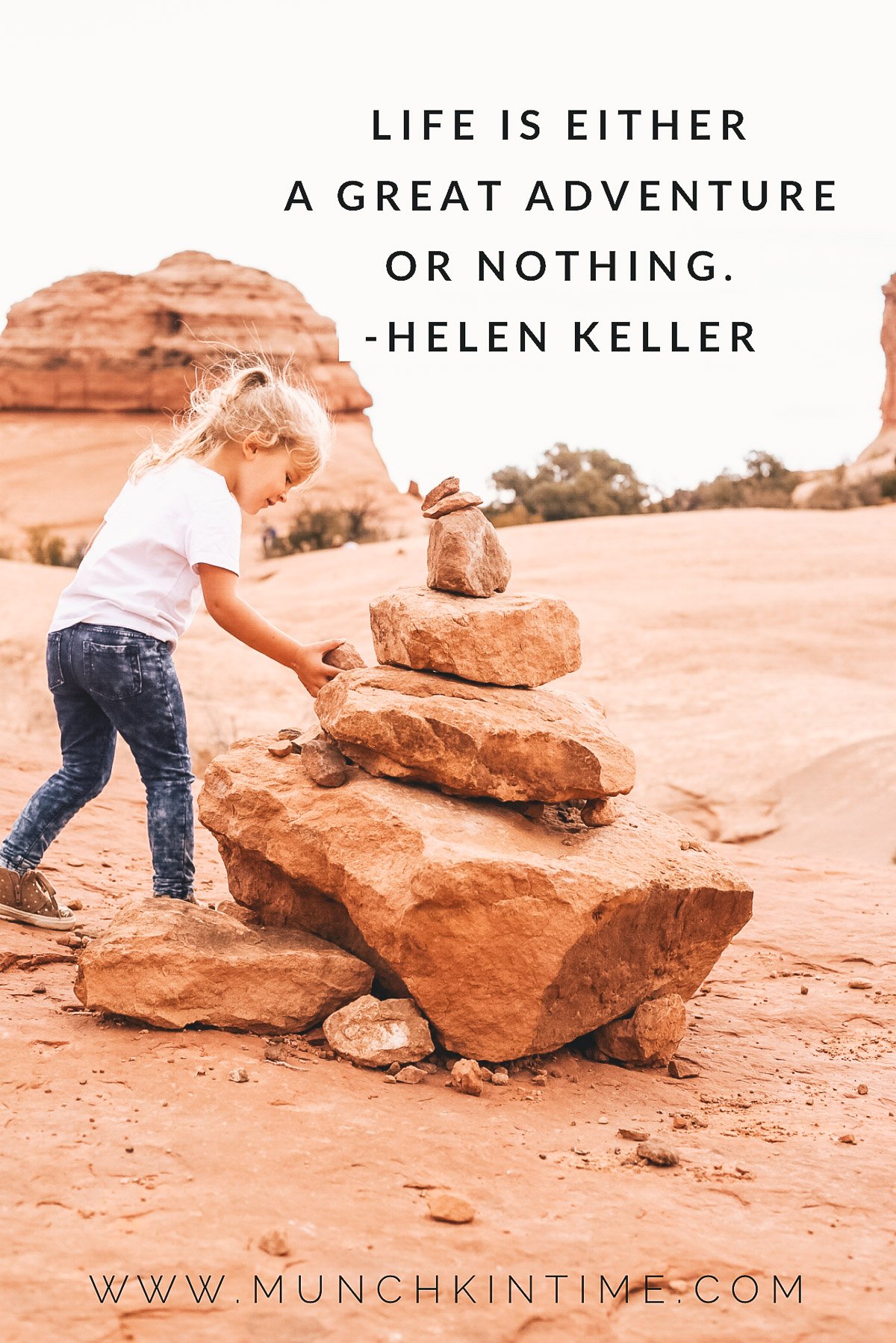 "Life is either a great adventure or nothing." - Helen Keller