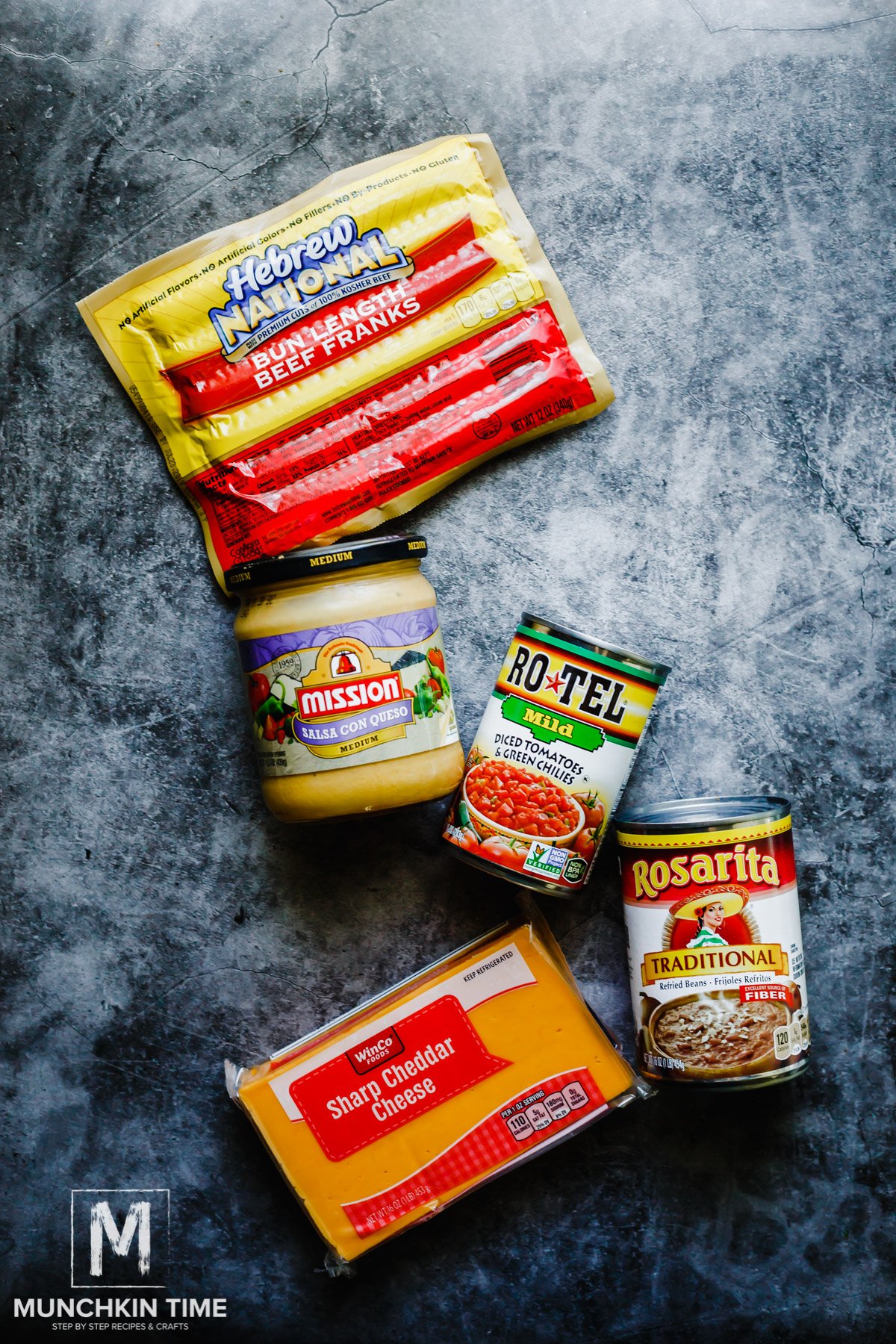 Ingredients you will need to make 10-Minute Cheese Dip.