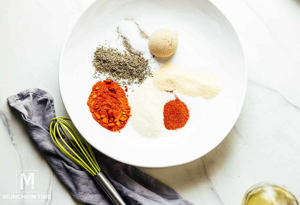 Step one: Combine all spice Ingredients in the bowl. 