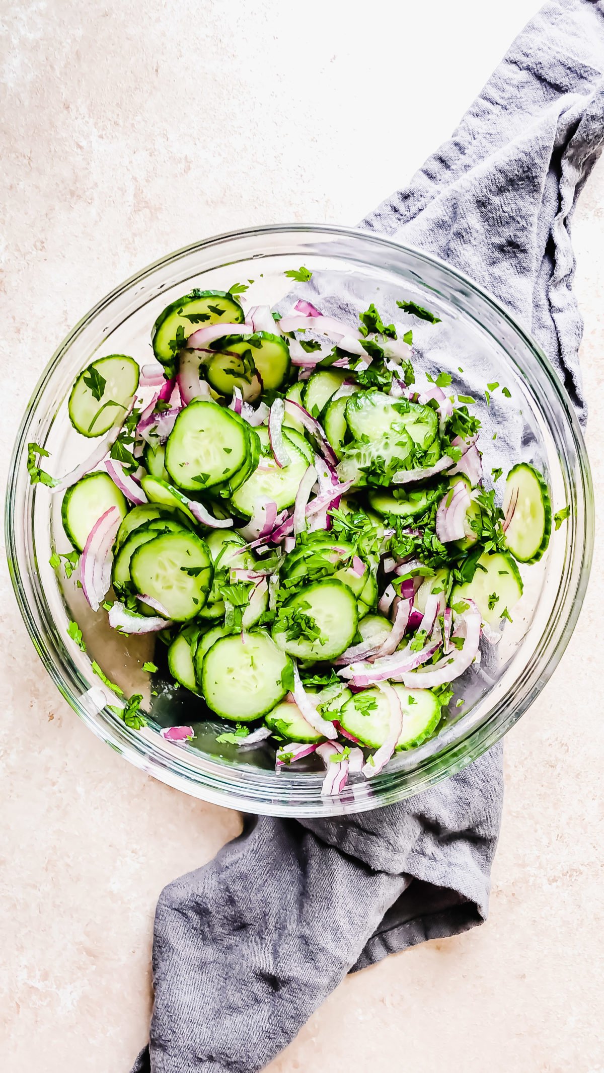 Sliced Cucumbers in Apple Cider Vinegar Dressing Recipe