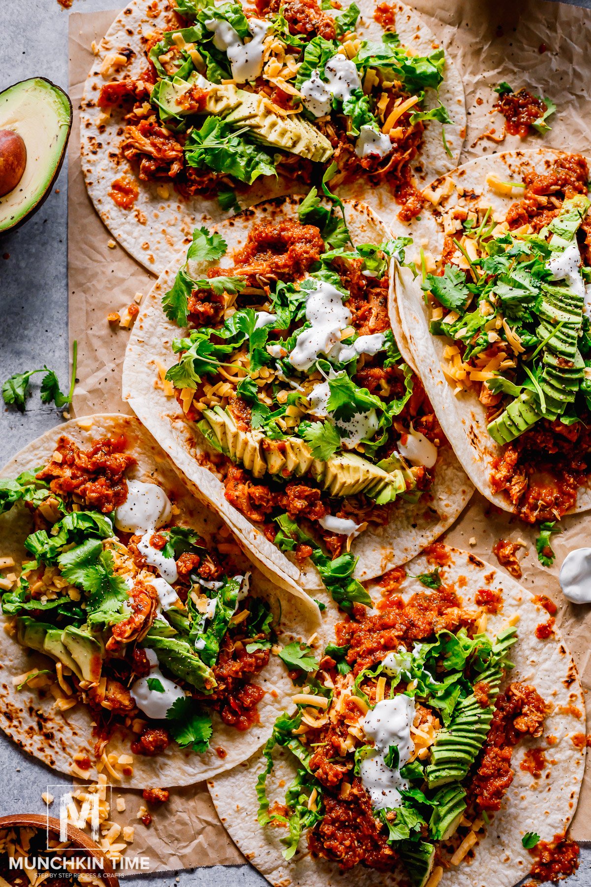 instant pot shredded chicken tacos