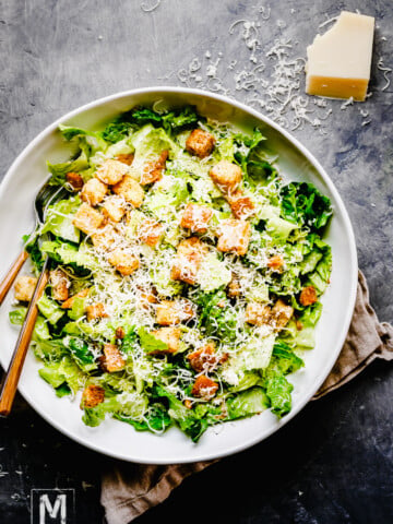Best Caesar Salad Recipe with Salad Dressing from Scratch