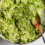 Easy Zucchini Noodles with Pesto (Almond)