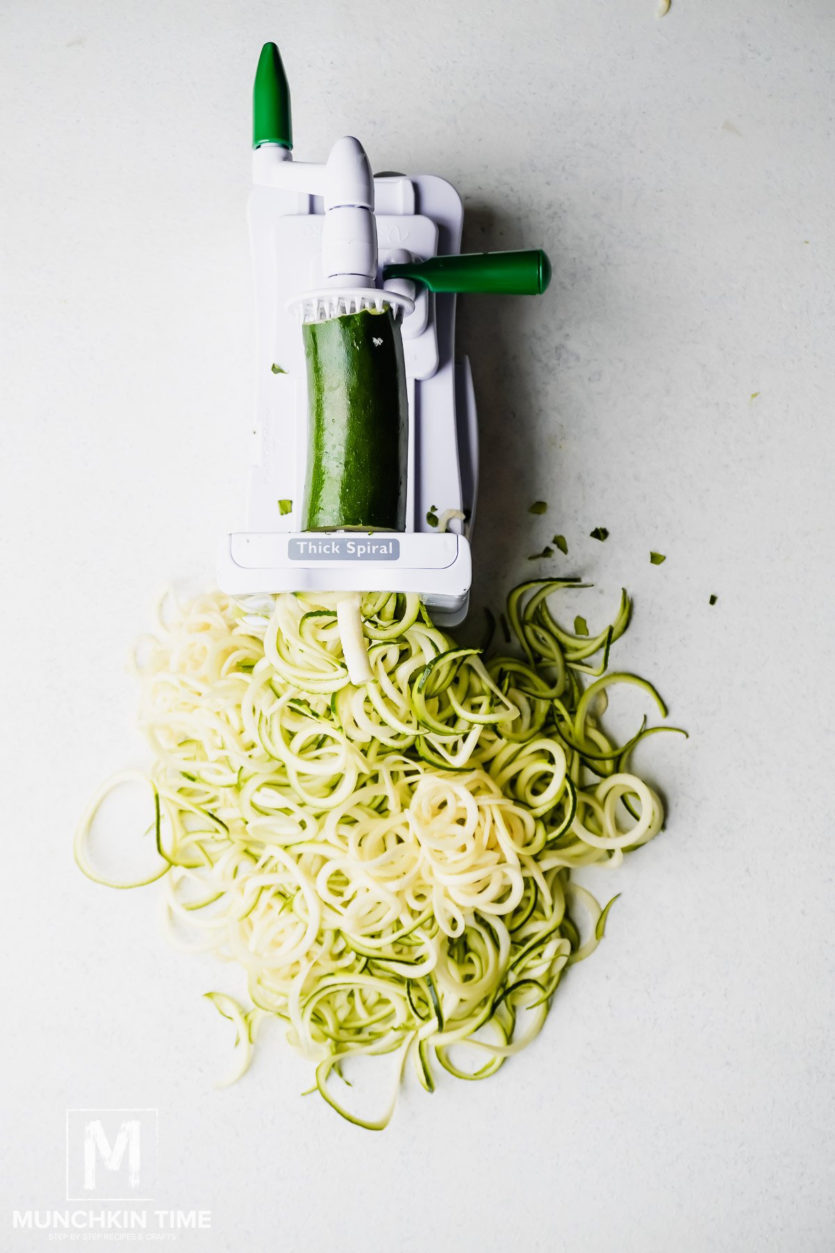 Spiralized zucchini noddles.