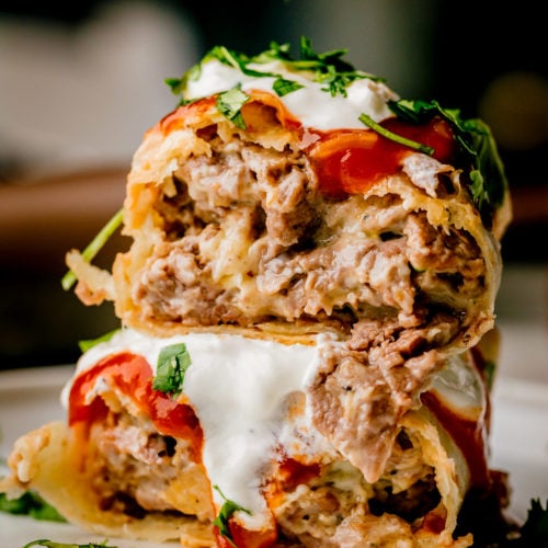 Beef and Cheese Chimichangas, Recipe