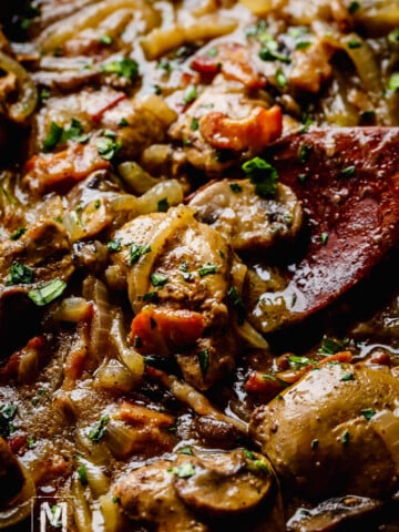 Super Delicious Chicken Liver Recipe with Bacon & Onions