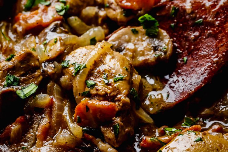 Super Delicious Chicken Liver Recipe with Bacon & Onions
