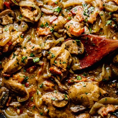 Chicken Liver Recipe with Bacon & Onions