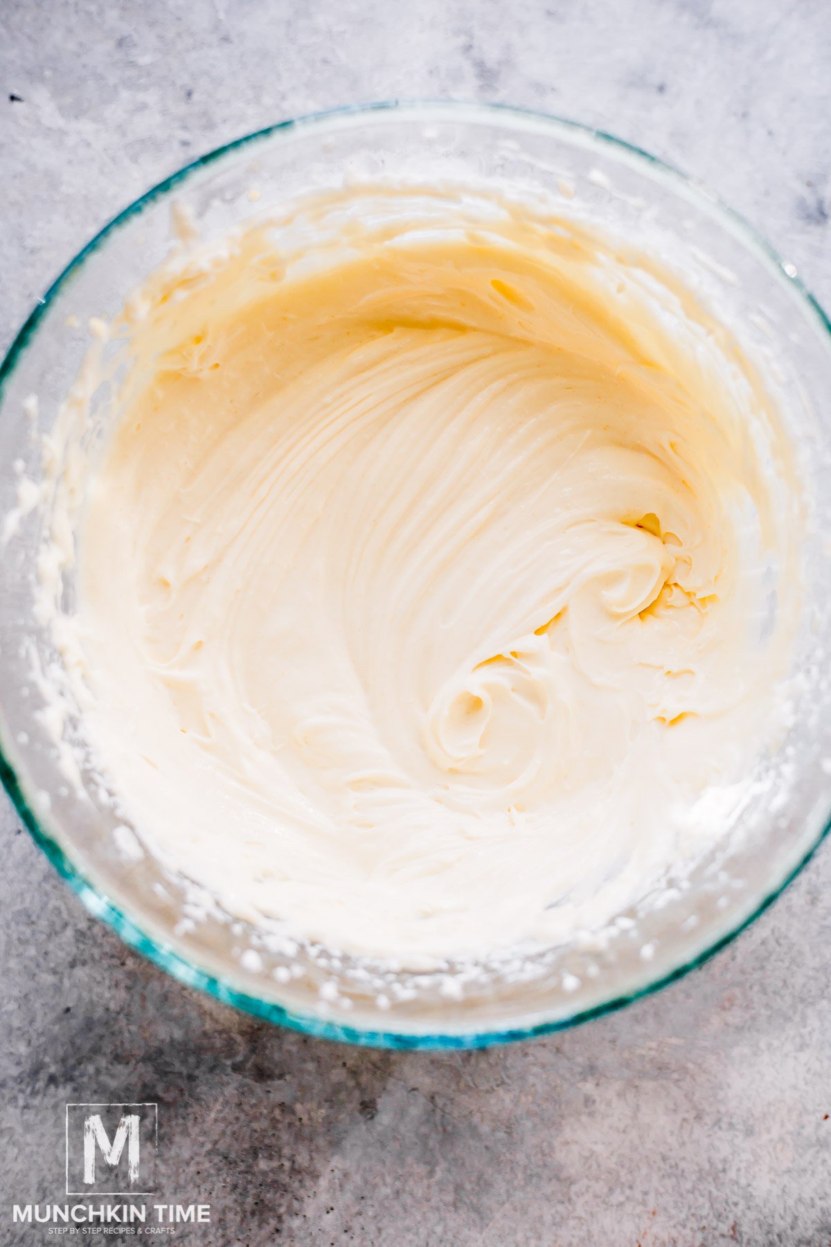 cheese cake topping for brownie is ready.