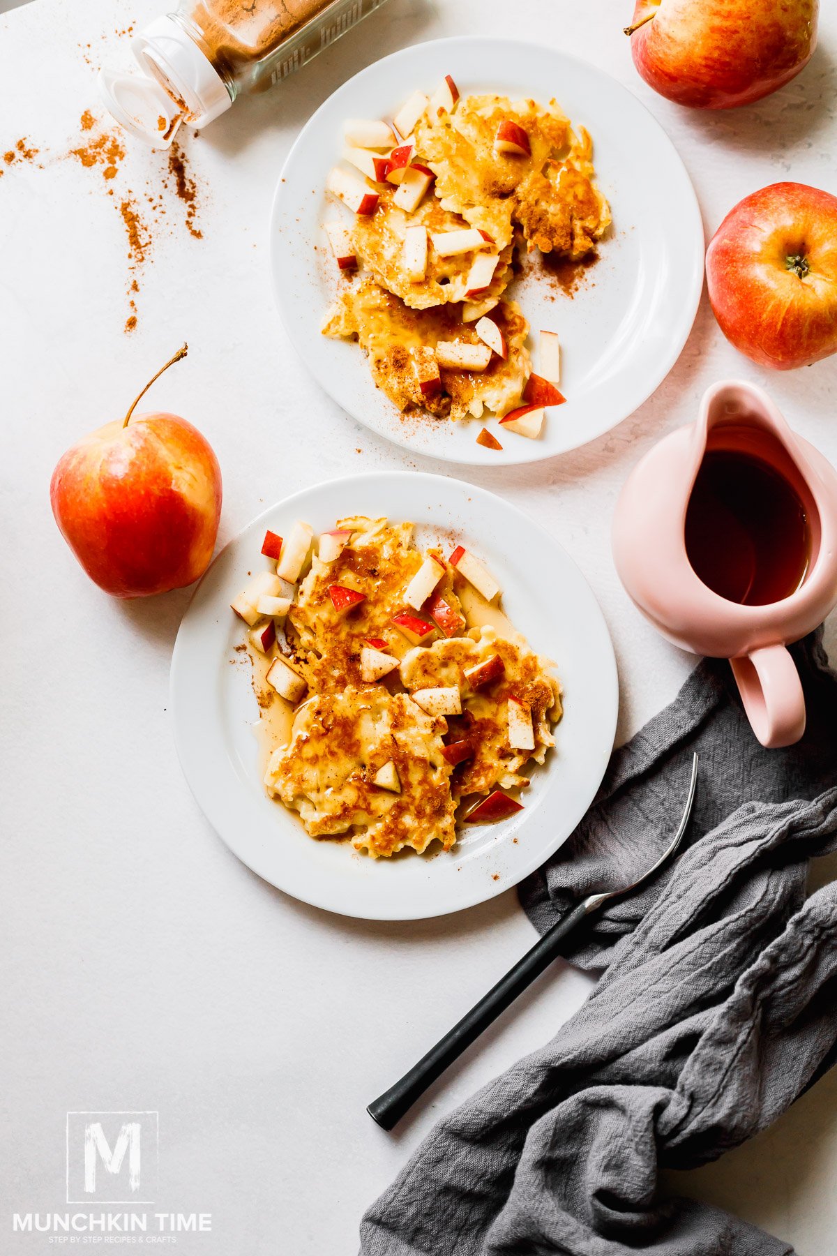 Easy Dairy Free Pancake Recipe with Apples