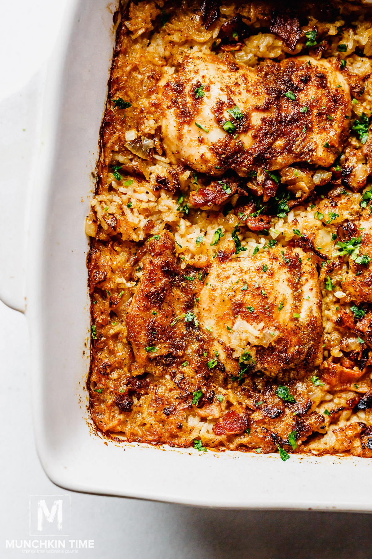 Easy Chicken Thighs and Rice Casserole Recipe