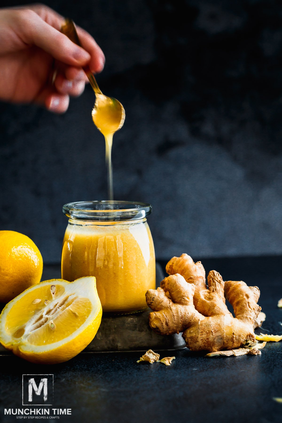 Ginger Lemon Honey Syrup Recipe
