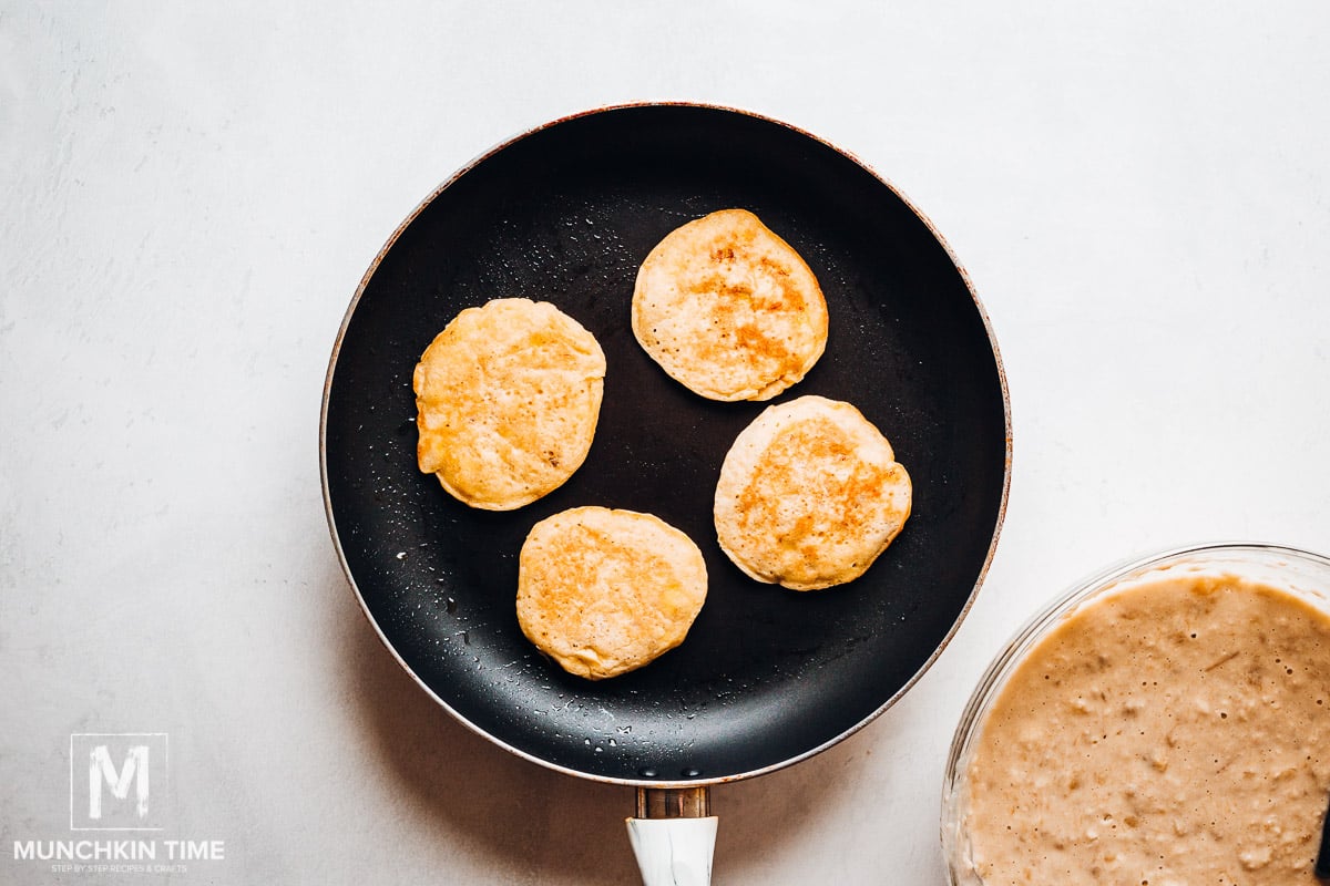 Dairy free banana pancake recipe.