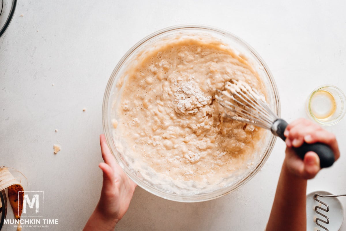 How to make pancake batter.