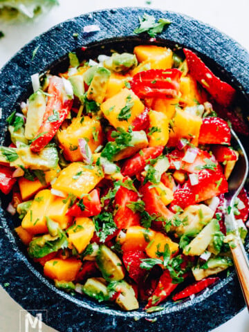 Mango Avocado Salsa with Strawberry