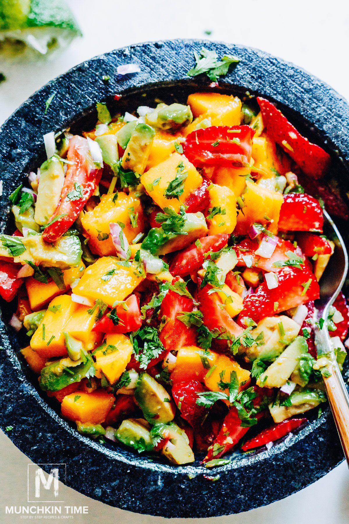 Mango Avocado Salsa with Strawberry