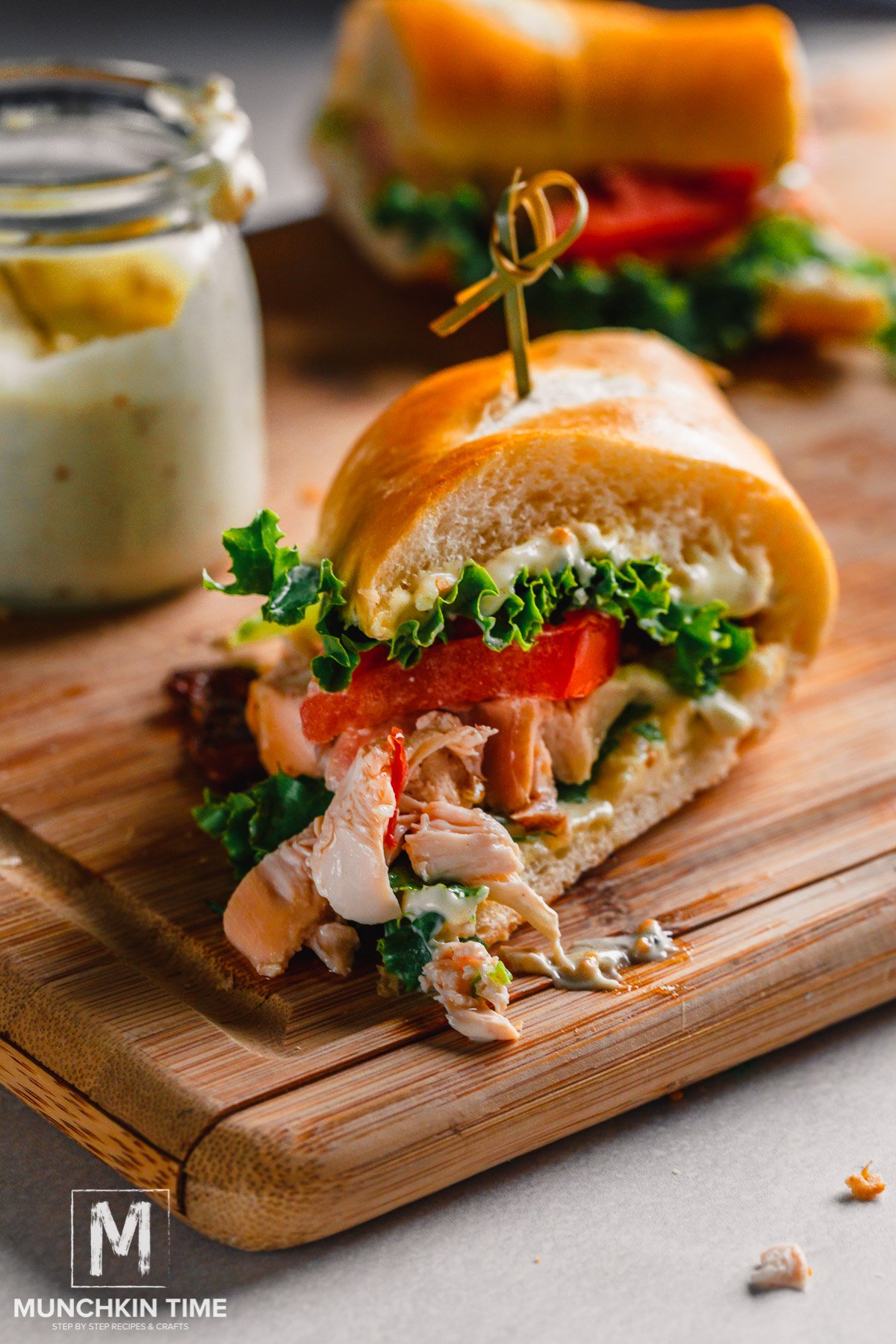 10-min Chicken Club Sandwich (Leftover Rotisserie Chicken Recipe)