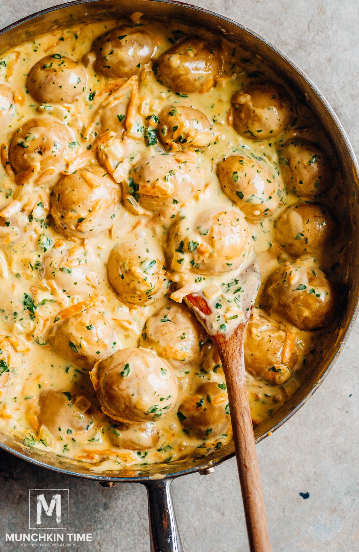 Creamy Baby Potatoes Recipe