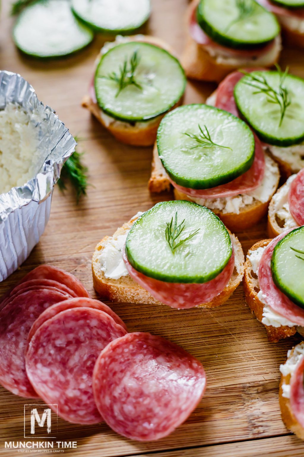 How to Make Cucumber Sandwiches using 5ingredients Munchkin Time