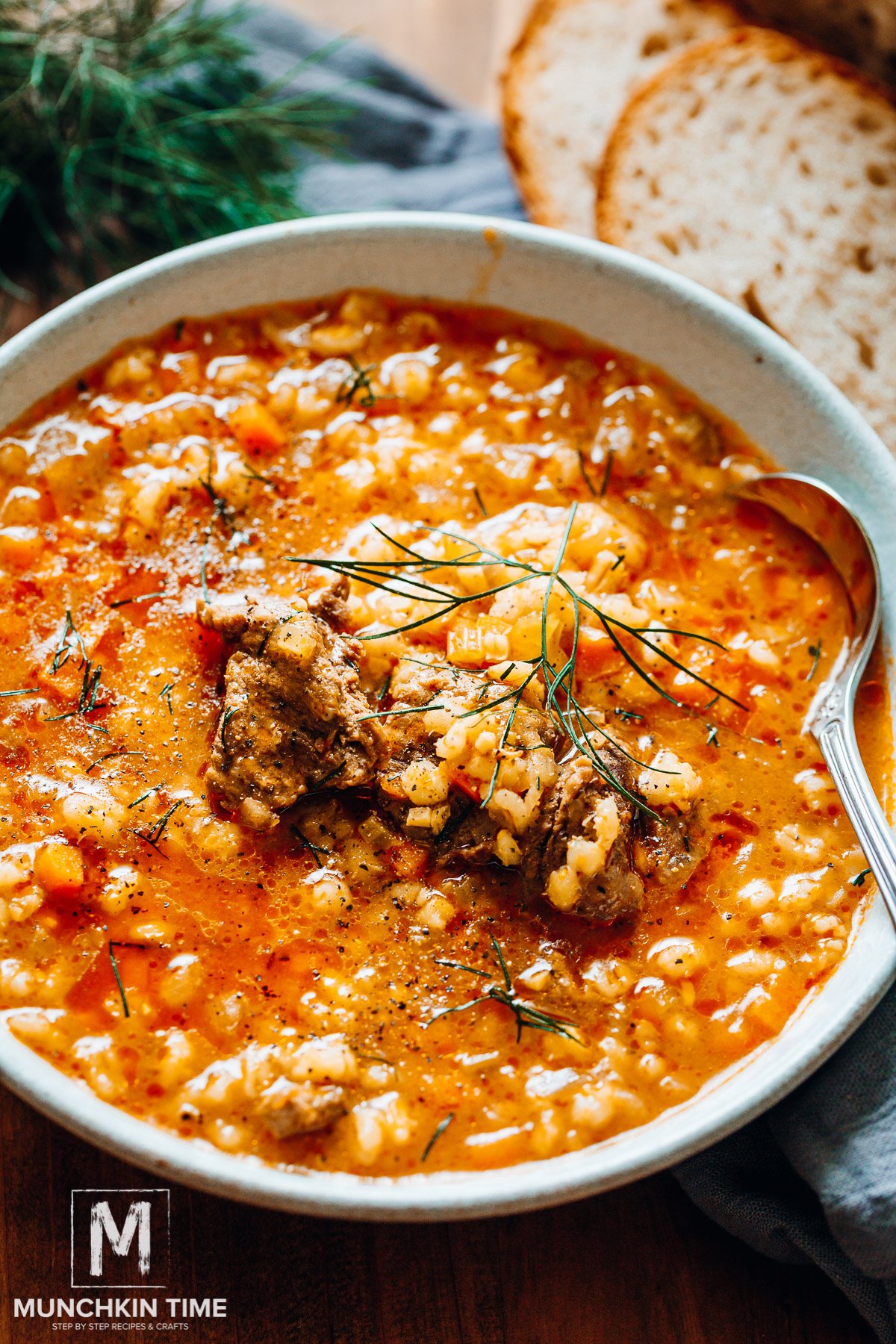 Instant Pot Beef Barley Soup Recipe