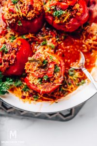 Stuffed peppers with rice