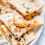 Potato cheese Quesadilla Recipe with Ham and Cheese