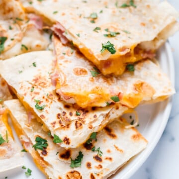 Potato cheese Quesadilla Recipe with Ham and Cheese