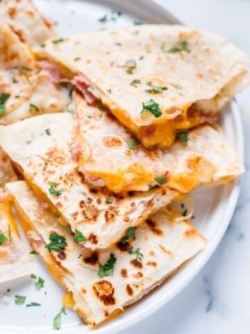 Potato Quesadilla Recipe with Ham and Cheese
