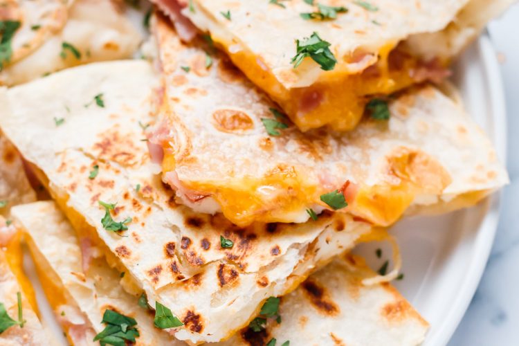 Potato Quesadilla Recipe with Ham and Cheese