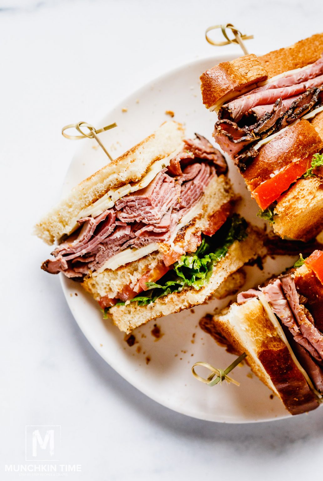 Roast Beef Sandwich Recipe - Munchkin Time