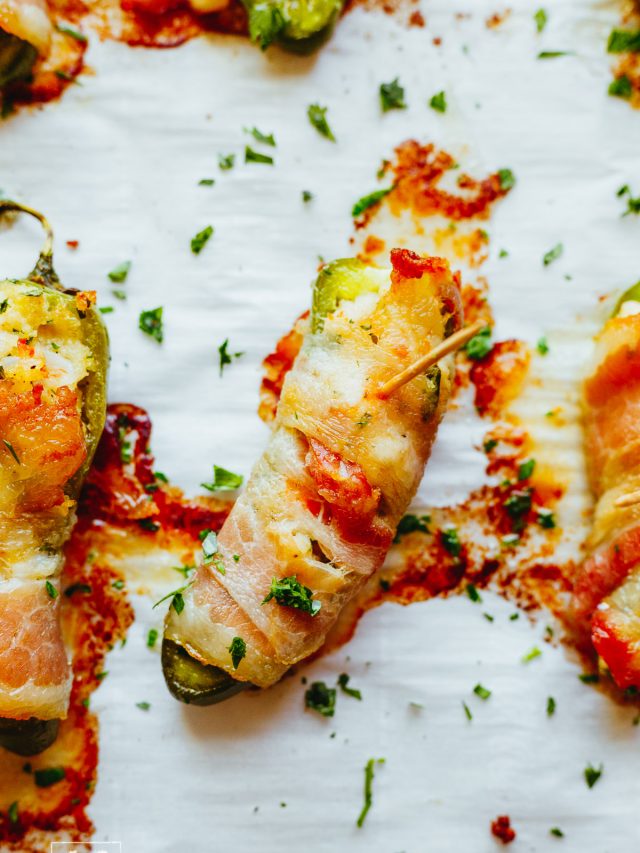 Shrimp Jalapeno Poppers Wrapped in Bacon (Dairy Free)