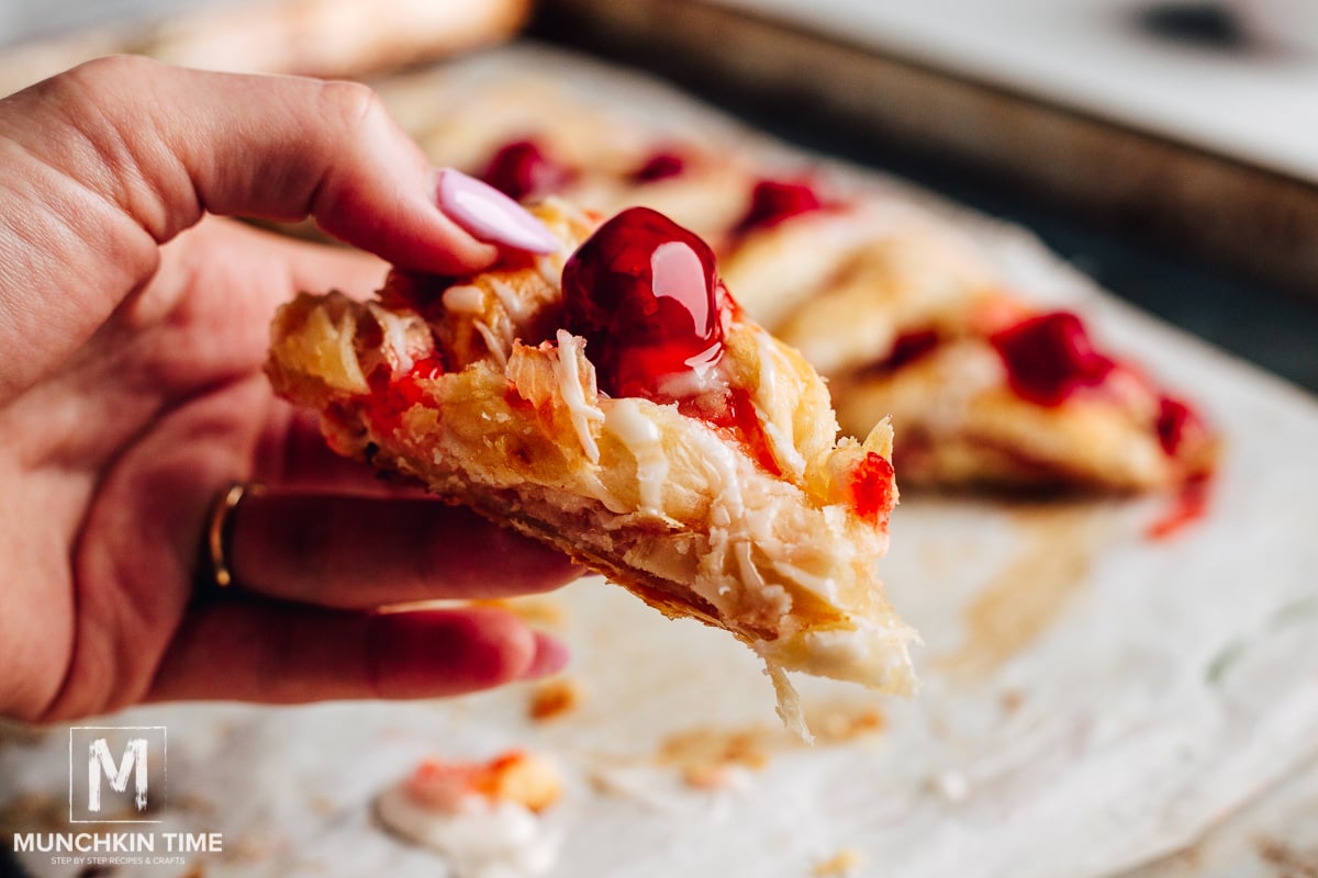 Candy Cane Cherry Cheese Danish Recipe