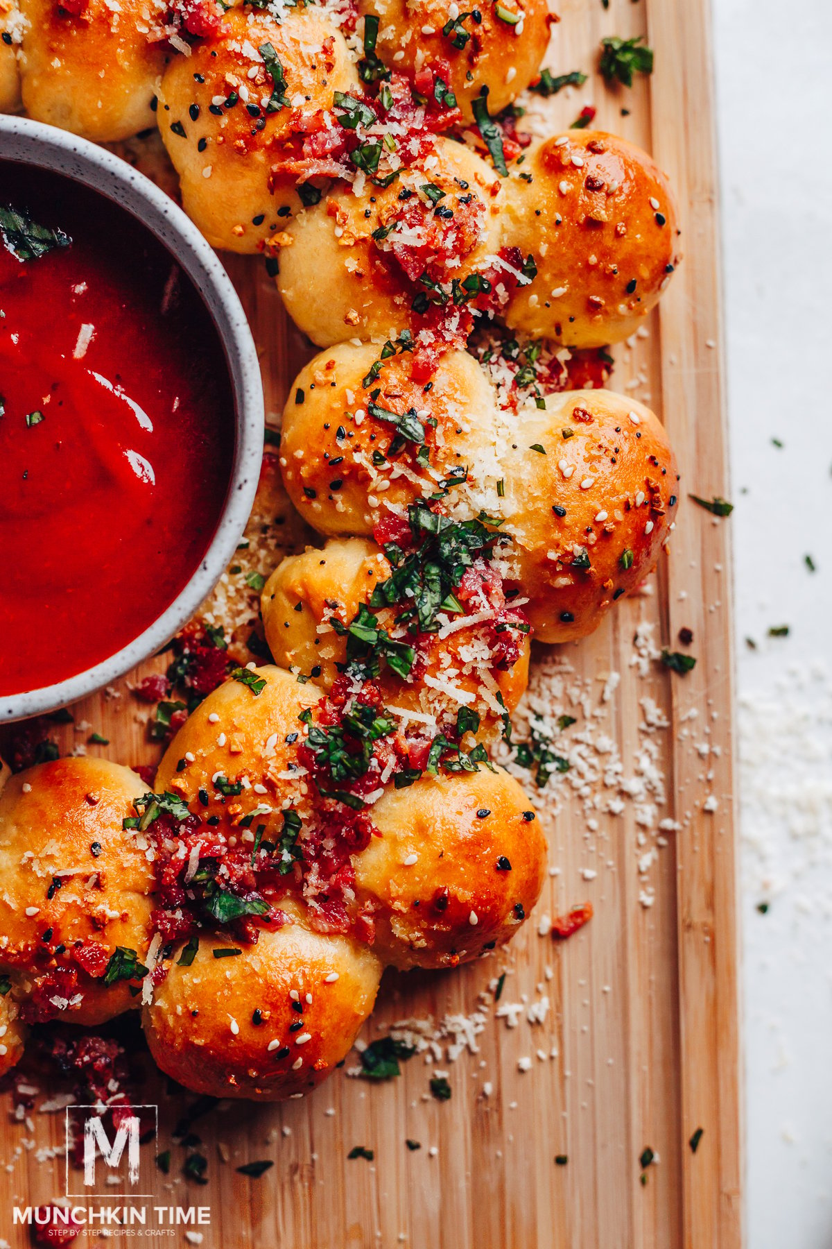 Cheese Stuffed Pizza Rolls Recipe with Bacon