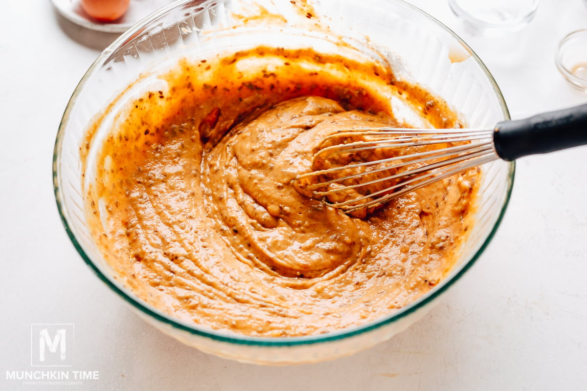 Sweet potato pancake batter