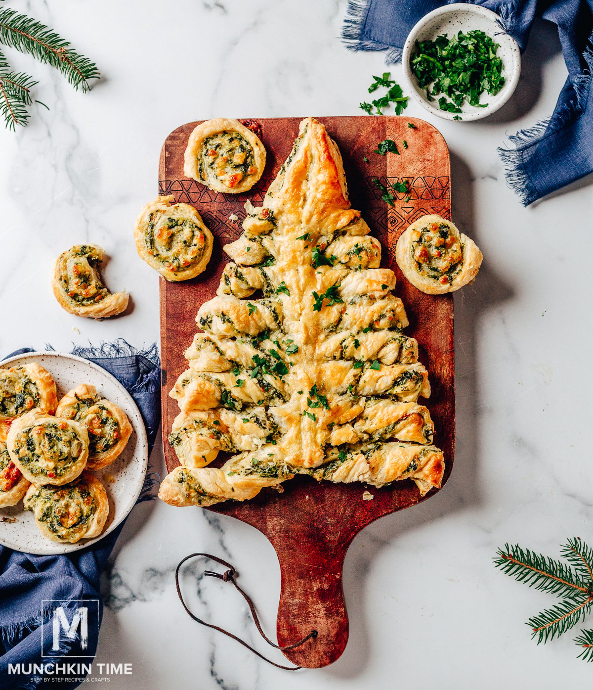 How to Make Spinach Dip Christmas Tree