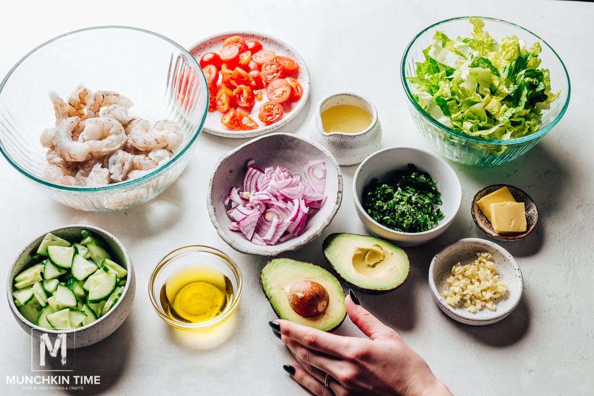 Ingredients for the salad