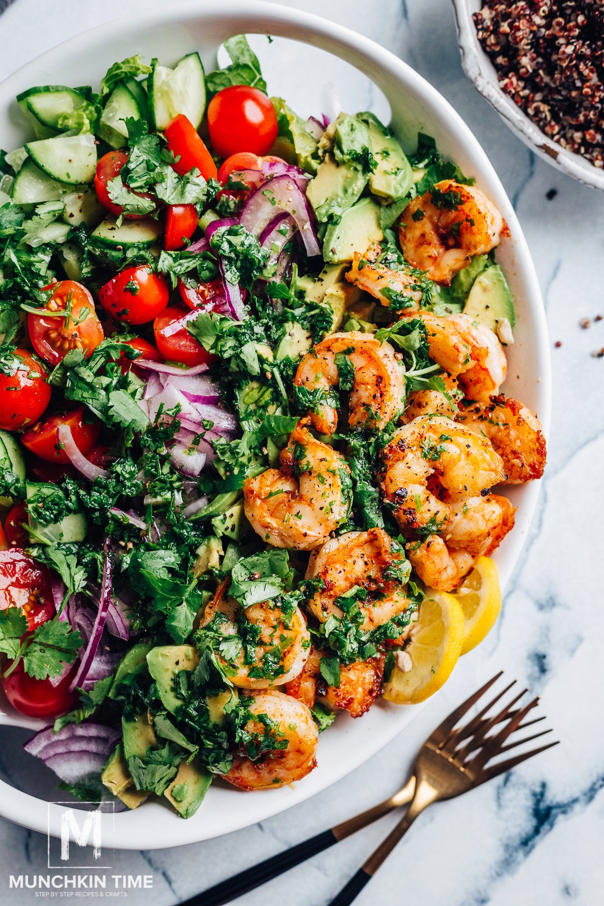 Shrimp Avocado Salad with Quinoa