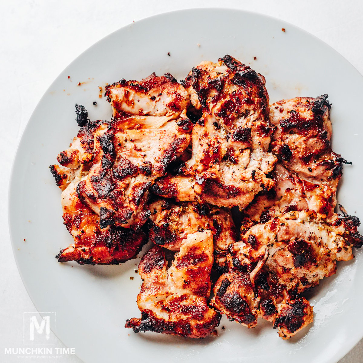 Grill the marinated chicken on high heat