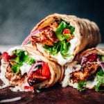 chicken gyros with tzatziki sauce